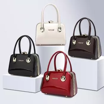 Новая модная европейская и американская сумка из лакированной кожи женская сумка