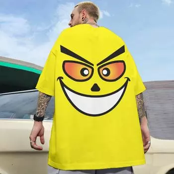 Новая модная футболка, мужские футболки с 3d принтом на спине, свободная одежда большого размера, мужская повседневная уличная футболка 2XL