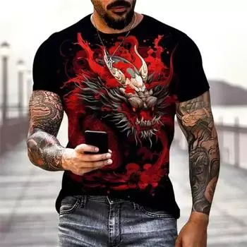 Новая модная футболка с 3D принтом животного «Белый тигр» Tiger Art Мужская/Женская крутая повседневная рубашка унисекс уличная футболка в стиле Харадзюку M