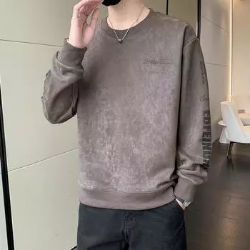 Новая модная футболка с длинными рукавами в универсальном повседневном стиле с курткой-подкладкой M