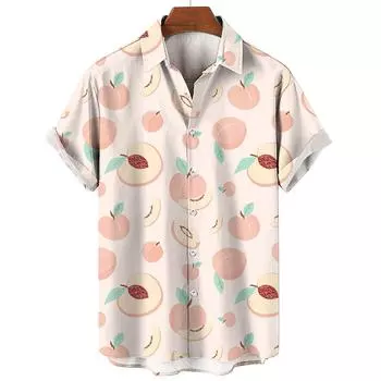 Новая модная гавайская мужская роскошная пляжная рубашка с цветочным принтом и кошкой, женская рубашка S