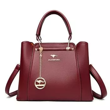 Новая модная и атмосферная многослойная сумка через плечо для женщин, большая вместительная сумка через плечо для женщин