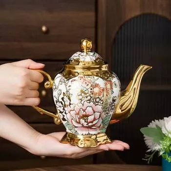 Новая модная керамическая высокотемпературная и взрывозащищенная бутылка для воды Nordic Cool White, бытовая большая емкость для воды 1L