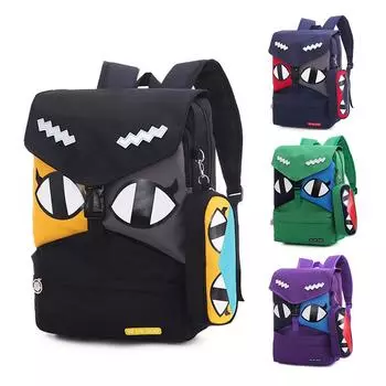 Новая модная классная детская школьная сумка унисекс с рисунком аниме милый рюкзак большой вместимости для учащихся начальной школы нейлоновый водонепроницаемый рюкзак
