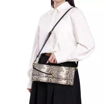 Новая модная кожаная сумка со змеиным узором, сумка через плечо в стиле ретро, легкая, роскошная женская сумка для ужина 31.5*4*11cm