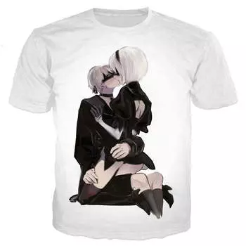 Новая модная крутая футболка для мужчин и женщин с 3D принтом и коротким рукавом, персонализированная крутая футболка в стиле Харадзюку, топ S