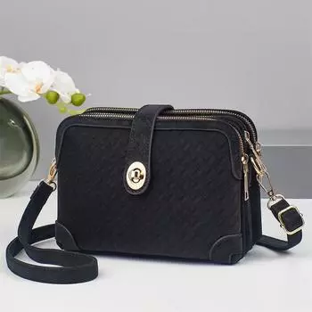 Новая модная маленькая ароматизированная сумка Macaron Casual Diamond, многослойная сумка через плечо большой емкости .