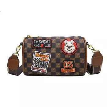 Новая модная маленькая квадратная сумка отличается универсальным характером и суперстилем! Нишевый дизайн, сумка через плечо, которая просто необходима хипстерам. кофейный