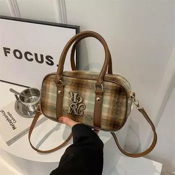 Новая модная маленькая квадратная сумка ретро сумка через плечо модная простая сумка через плечо нишевая сумка