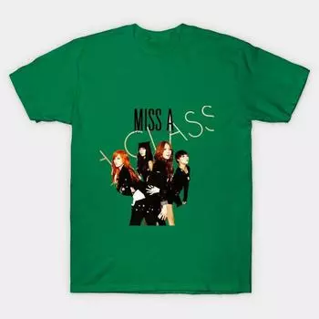 Новая модная мужская футболка Miss A Kpop Южная Корея с принтом с коротким рукавом, футболки, повседневные S зелёный
