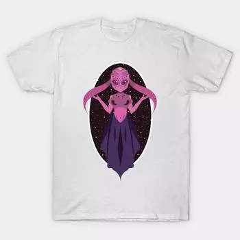 Новая модная мужская футболка с принтом «инопланетянин» для девочек, топы с короткими рукавами, повседневные футболки S белый