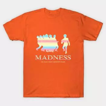 Новая модная мужская футболка They Call Us Madness Print с коротким рукавом, футболки, повседневные S оранжевый