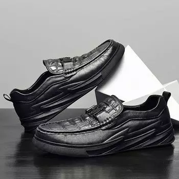 Новая модная мужская обувь из натуральной кожи 38