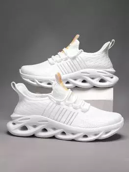 Новая модная мужская обувь, летние повседневные кроссовки, легкие мужские спортивные туфли, сетчатые уличные износостойкие мужские кроссовки, популярная модель 39 чёрный