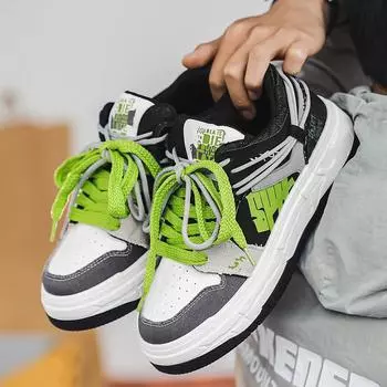 Новая модная мужская повседневная обувь, модные мужские кроссовки, обувь для скейтборда 39 зелёный