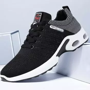 Новая модная мужская тканая спортивная повседневная обувь на воздушной подушке для бега на открытом воздухе 39 темно-синий