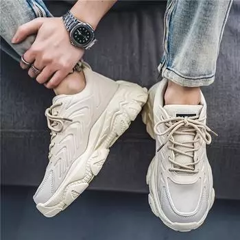 Новая модная мужская трендовая удобная обувь четырех сезонов для студентов и мальчиков, мужские дышащие мягкие подошвы на мягкой подошве, повседневные спортивные кроссовки для бега и зала 39 чёрный