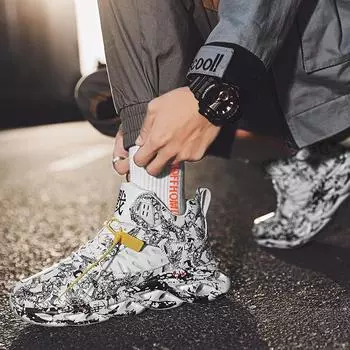 Новая модная мужская удобная спортивная обувь Four Seasons для мальчиков и девочек, трендовые дышащие повседневные кроссовки на мягкой подошве для бега, тренажерного зала 38 чёрный