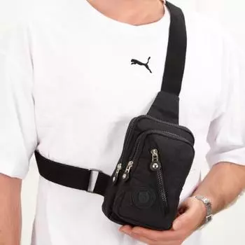 Новая модная нагрудная сумка для мужчин и женщин, водонепроницаемая ткань, мятый слинг, через плечо, дорожный паспорт, мини-унисекс, одноручный кошелек для монет, телефон
