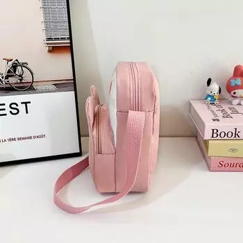 Новая модная нейлоновая симпатичная сумка для мобильного телефона вертикальная универсальная сращиваемая одно плечо уродливая симпатичная маленькая сумка сумка-мессенджер розовый