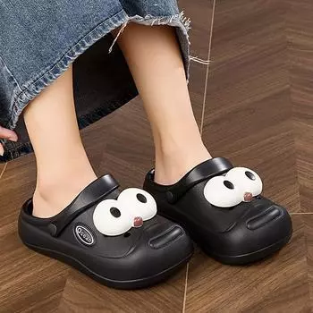 Новая модная обувь для пар, симпатичные пляжные сандалии, женские летние повседневные тапочки для улицы, летняя мягкая нескользящая обувь на толстой подошве Size 35or36