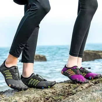 Новая модная обувь для плавания унисекс, пляжная обувь 35-46 35 чёрный