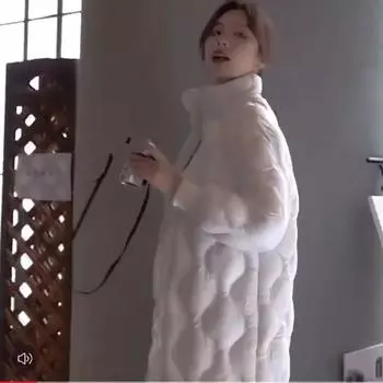 Новая модная осенне-зимняя черная теплая свободная куртка с хлопковой подкладкой, женские парки с длинным рукавом, однотонное уличное универсальное пальто S