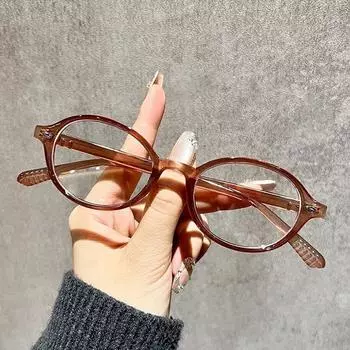 Новая модная овальная оправа Y2k, милые крутые очки, декоративные очки для женщин и девочек, компьютер для чтения, анти-синий свет, очки, подарки
