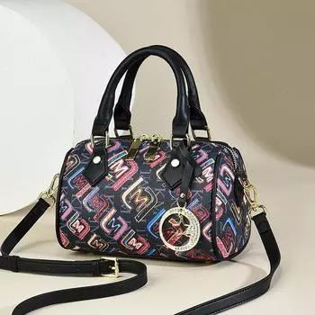 Новая модная печатная сумка с высоким уровнем внешнего вида, контрастная по цвету сумка-подушка, большая вместимость, легкая роскошная сумка через плечо 100 Tide .