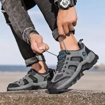Новая модная походная обувь, нескользящая, износостойкая уличная обувь, походная обувь для кемпинга, походная обувь, мужская обувь 36 зелёный