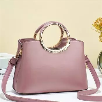 Новая модная портативная сумка через плечо с милым темпераментом для девочек большой емкости красный