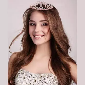 Новая модная повязка на голову из сплава с кристаллами и короной розового цвета, аксессуары для волос, корона для девичника