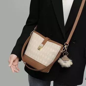 Новая модная повседневная сумка-ведро для бега на работу, универсальная сумка через плечо высокого класса, весна-лето