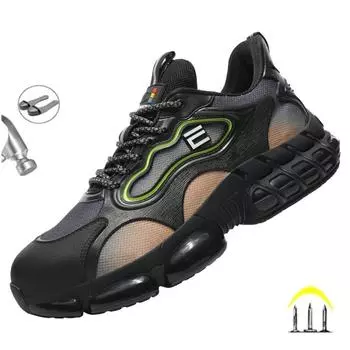 Новая модная рабочая защитная обувь для мужчин, строительные рабочие ботинки, промышленные мужские кроссовки с небьющимся стальным носком, обувь 38