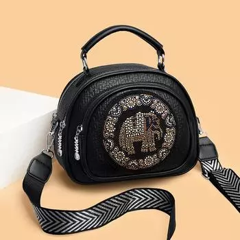 Новая модная ретро-сумка из искусственной кожи для женщин через плечо, маленькая сумка через плечо для отдыха, женская роскошная сумка-ракушка