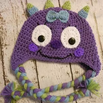 Новая модная шапка с ушками кролика ручной работы, связанная крючком, для взрослых Adult 57-59cm