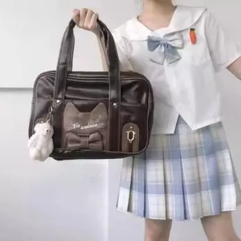 Новая модная студенческая сумка College Wind Japanese Department Cat, женская сумка на плечо, вместительная ручная сумка для отдыха, сумка через плечо