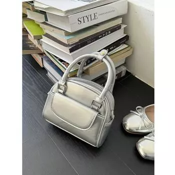 Новая модная сумка Boston Bag, однотонная, универсальная, простая, наплечная сумка, модная, косая, большая, вместительная, простая сумка чёрный