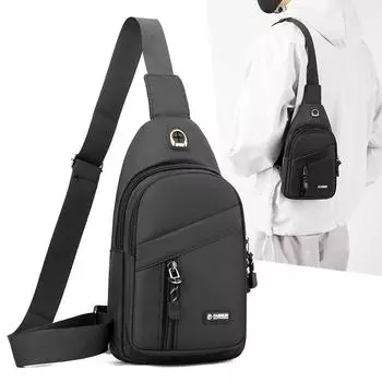 Новая модная сумка через плечо, мужская нагрудная сумка, холщовая сумка на одно плечо, корейская сумка для отдыха, модный рюкзак, маленькая сумка