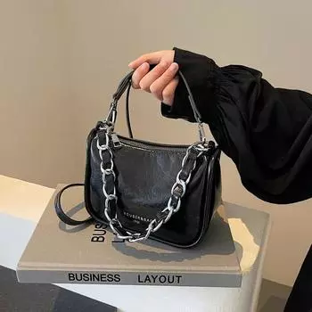 Новая модная сумка через плечо, популярная цепочка, маленькая квадратная сумка, сумка под мышкой, роскошь