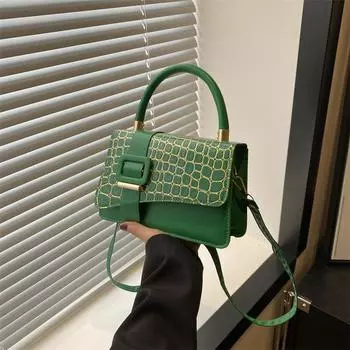 Новая модная сумка через плечо, повседневная и красивая, портативная маленькая квадратная сумка, женская сумка 2024 года, летняя персонализированная сумка-мессенджер чёрный