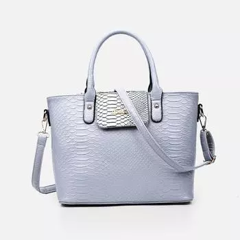 Новая модная сумка для матери и ребенка с крокодиловым узором, комплект из шести предметов, сумка через плечо, женская сумка через плечо, одна сумка чёрный