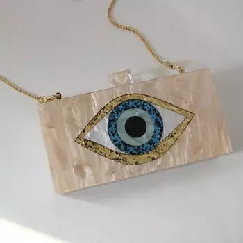 Новая модная сумка на плечо, модные женские сумки, однотонные акриловые роскошные вечерние сумки для выпускного вечера, женская сумка-клатч O Chain бежевый