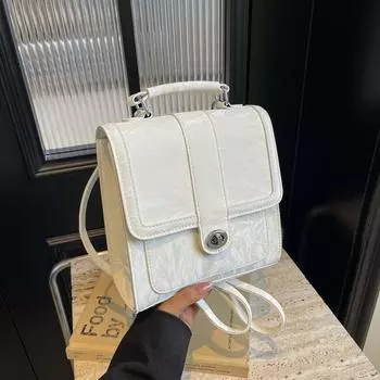 Новая модная сумка-рюкзак на плечо, дизайн школьной сумки, однотонная градиентная зернистость, модная маленькая школьная сумка