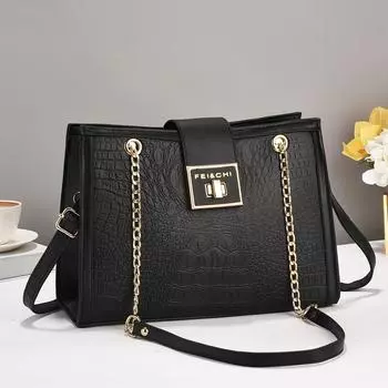 Новая модная сумка с крокодиловым принтом — это сумка для больших мам с высоким уровнем внешнего вида и модным ощущением. Это вместительная сумка через плечо .