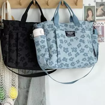 Новая модная сумка-тоут из полиэстера, переносная сумка-мессенджер вручную, простая сумка через плечо большой емкости