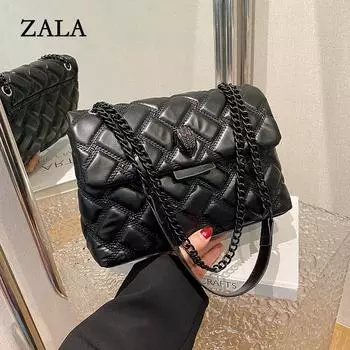 Новая модная сумка Xiaoxiangfeng, популярная простая сумка через плечо из искусственной кожи, повседневная универсальная женская сумка с бриллиантами average size серый