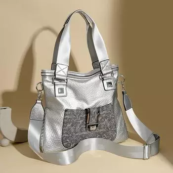 Новая модная трендовая сумка через плечо, большая вместимость, повседневная универсальная сумка через плечо, легкая роскошная женская сумка
