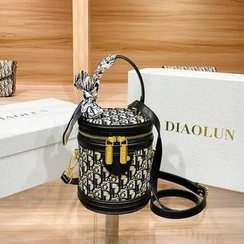 Новая модная универсальная сумка, повседневная, высококачественная, цилиндрическая, сумка через плечо, многофункциональная, вместительная, сумка через плечо