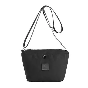 Новая модная универсальная женская сумка через плечо для работы, простой рюкзак-мессенджер, водонепроницаемая нейлоновая персонализированная сумка чёрный